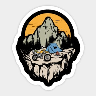 Camp to Mountain Sticker